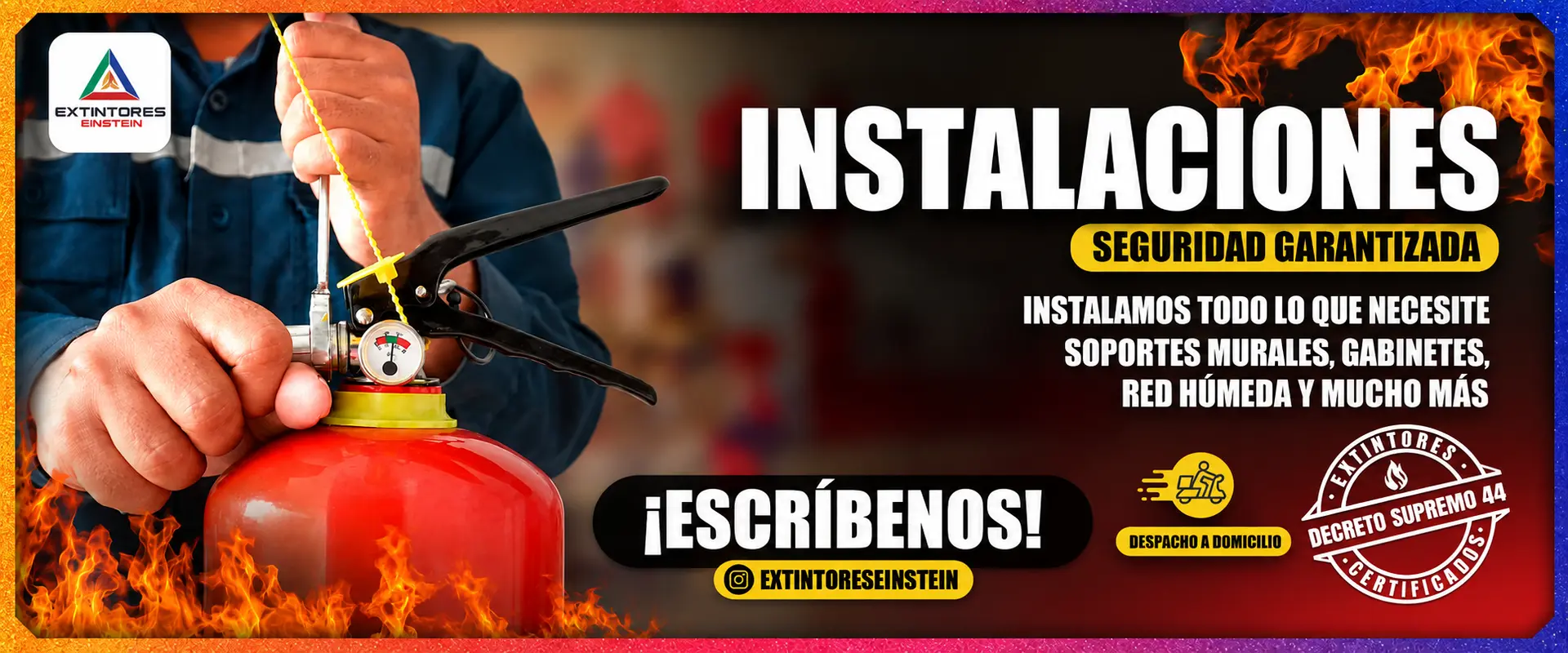 Instalaciones de extintores con seguridad garantizada